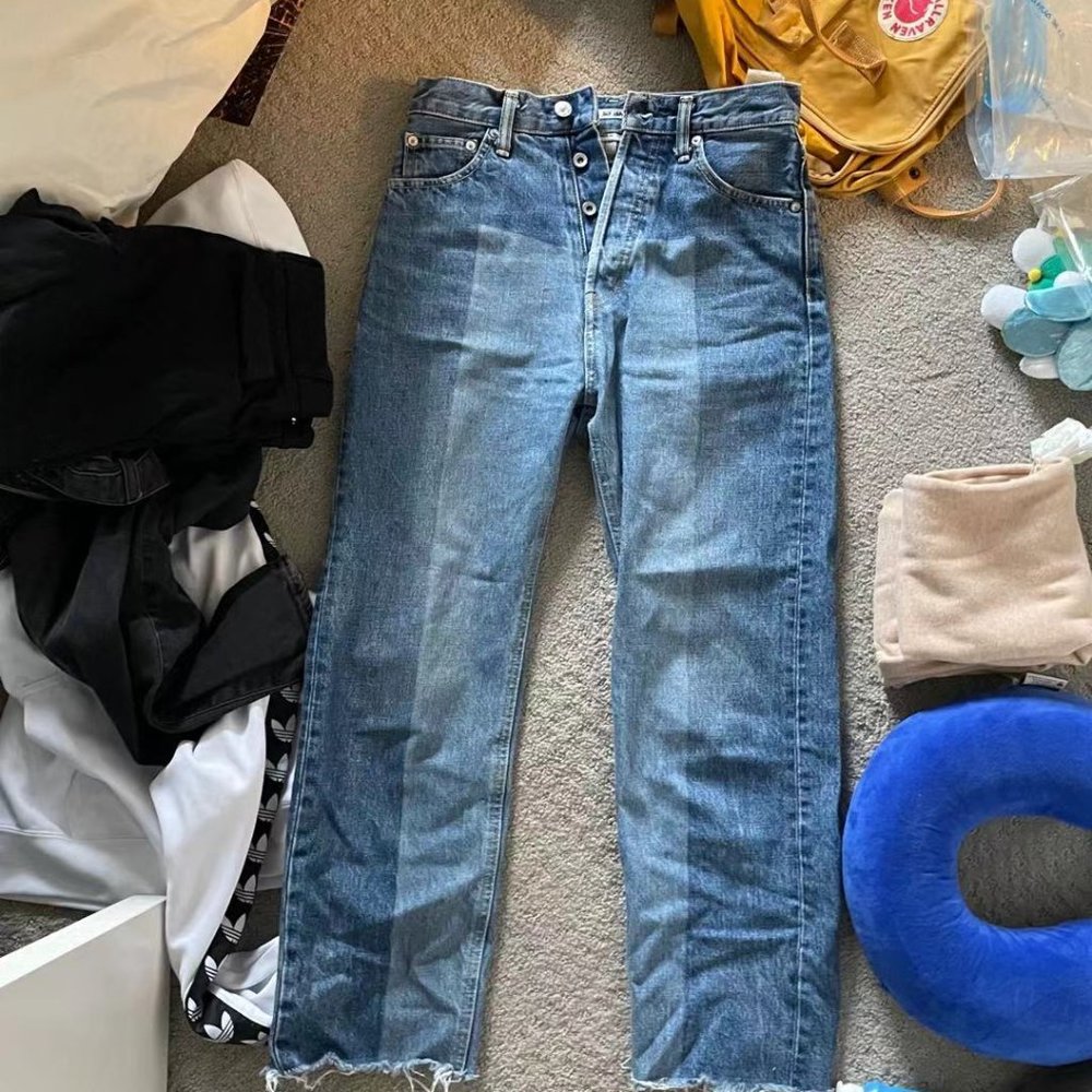 SLY multi color straight jeans